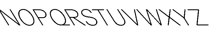GTPlanar Retalic30Thin Font UPPERCASE