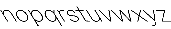 GTPlanar Retalic30Thin Font LOWERCASE