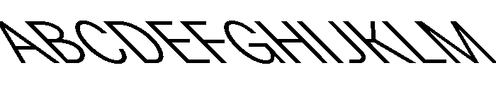 GTPlanar Retalic45Light 2 Font UPPERCASE