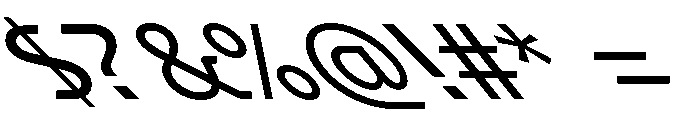 GTPlanar Retalic45Regular 2 Font OTHER CHARS