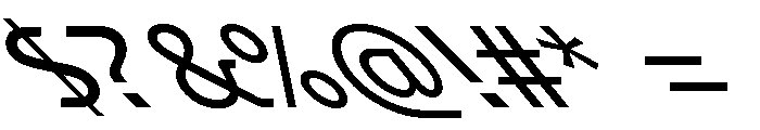 GTPlanar Retalic45Regular Font OTHER CHARS