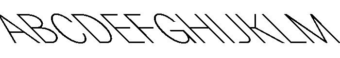GTPlanar Retalic45Thin 2 Font UPPERCASE