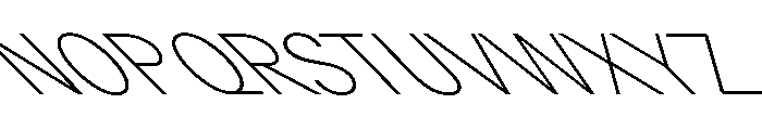 GTPlanar Retalic45Thin 2 Font UPPERCASE