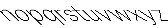 GTPlanar Retalic45Thin 2 Font LOWERCASE
