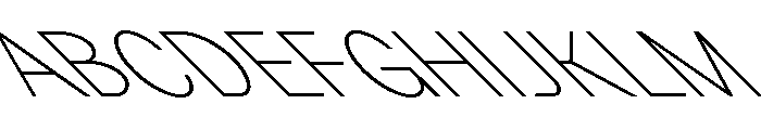 GTPlanar Retalic45Thin Font UPPERCASE