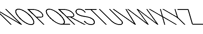 GTPlanar Retalic45Thin Font UPPERCASE
