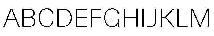 GTPlanar Thin 2 Font UPPERCASE