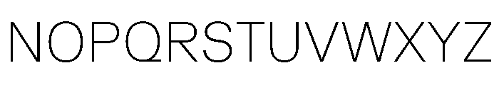GTPlanar Thin 2 Font UPPERCASE