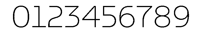 GTPlanar Thin Font OTHER CHARS