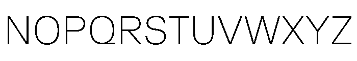 GTPlanar Thin Font UPPERCASE