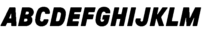 GTPressuraLCGV BlackItalic Font UPPERCASE