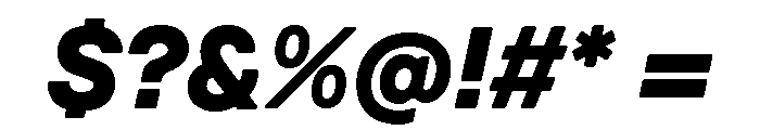 GTPressuraLCGV ExtendedBlackItalic 2 Font OTHER CHARS