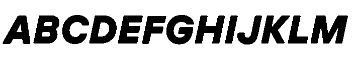 GTPressuraLCGV ExtendedBlackItalic 2 Font UPPERCASE