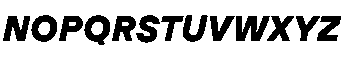 GTPressuraLCGV ExtendedBlackItalic 2 Font UPPERCASE