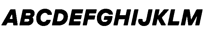 GTPressuraLCGV ExtendedBlackItalic Font UPPERCASE