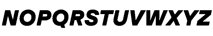 GTPressuraLCGV ExtendedBlackItalic Font UPPERCASE