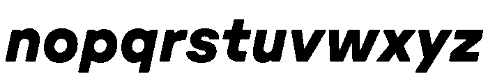 GTPressuraLCGV ExtendedBlackItalic Font LOWERCASE