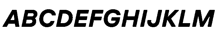GTPressuraLCGV ExtendedBoldItalic Font UPPERCASE