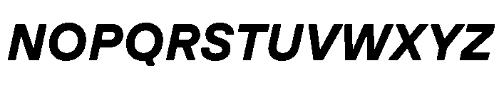 GTPressuraLCGV ExtendedBoldItalic Font UPPERCASE
