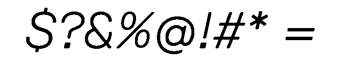 GTPressuraLCGV ExtendedLightItalic 2 Font OTHER CHARS
