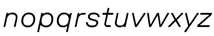 GTPressuraLCGV ExtendedLightItalic 2 Font LOWERCASE