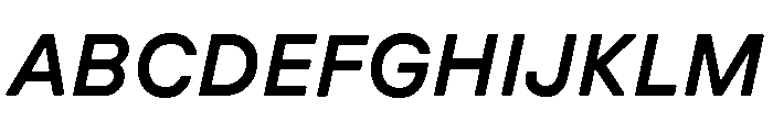 GTPressuraLCGV ExtendedMediumItalic 2 Font UPPERCASE