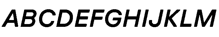 GTPressuraLCGV ExtendedMediumItalic Font UPPERCASE