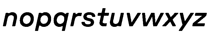 GTPressuraLCGV ExtendedMediumItalic Font LOWERCASE