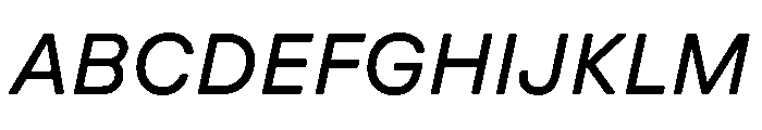 GTPressuraLCGV ExtendedRegularItalic Font UPPERCASE