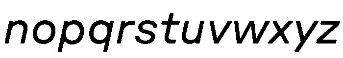 GTPressuraLCGV ExtendedRegularItalic Font LOWERCASE
