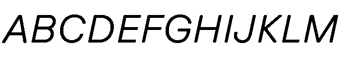 GTPressuraLCGV ExtendedTextItalic Font UPPERCASE