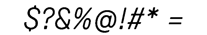 GTPressuraLCGV LightItalic Font OTHER CHARS