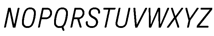 GTPressuraLCGV LightItalic Font UPPERCASE