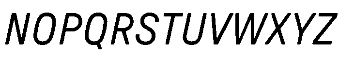 GTPressuraLCGV TextItalic 2 Font UPPERCASE