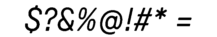 GTPressuraLCGV TextItalic Font OTHER CHARS