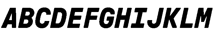 GTPressuraLCGVMono BoldItalic Font UPPERCASE