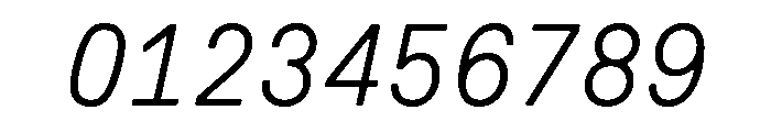 GTPressuraLCGVMono LightItalic Font OTHER CHARS