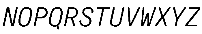 GTPressuraLCGVMono LightItalic Font UPPERCASE