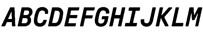 GTPressuraLCGVMono MediumItalic Font UPPERCASE