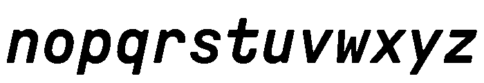 GTPressuraLCGVMono MediumItalic Font LOWERCASE