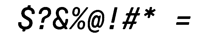 GTPressuraLCGVMono RegularItalic Font OTHER CHARS