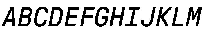 GTPressuraLCGVMono RegularItalic Font UPPERCASE