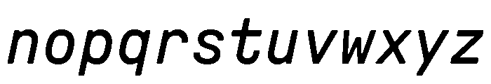 GTPressuraLCGVMono RegularItalic Font LOWERCASE