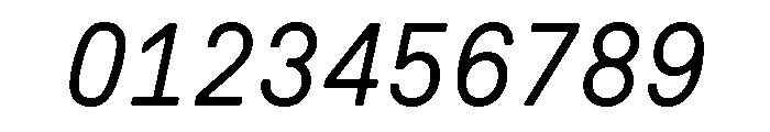 GTPressuraLCGVMono TextItalic Font OTHER CHARS