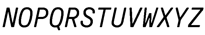 GTPressuraLCGVMono TextItalic Font UPPERCASE