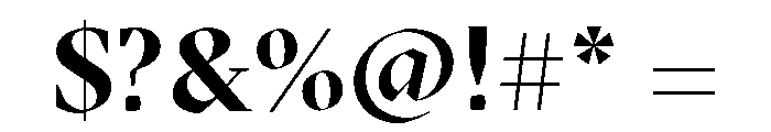 GTSectraDisplayLCG Bold Font OTHER CHARS