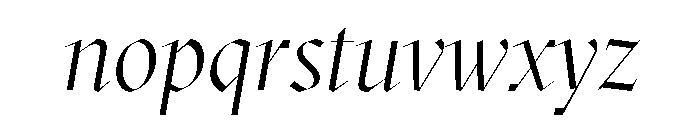 GTSectraDisplayLCG LightItalic Font LOWERCASE