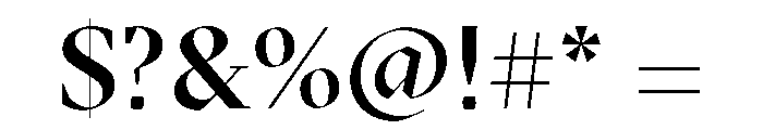 GTSectraDisplayLCG Medium Font OTHER CHARS