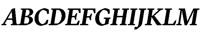GTSectraLCG BoldItalic 2 Font UPPERCASE