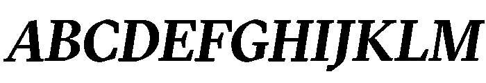 GTSectraLCG BoldItalic Font UPPERCASE